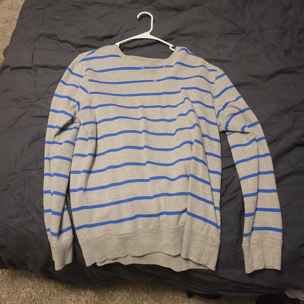 Grey and blue sweater